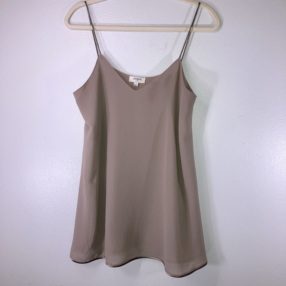 Umgee Women's S Tan Camisole Classic Sophisticated